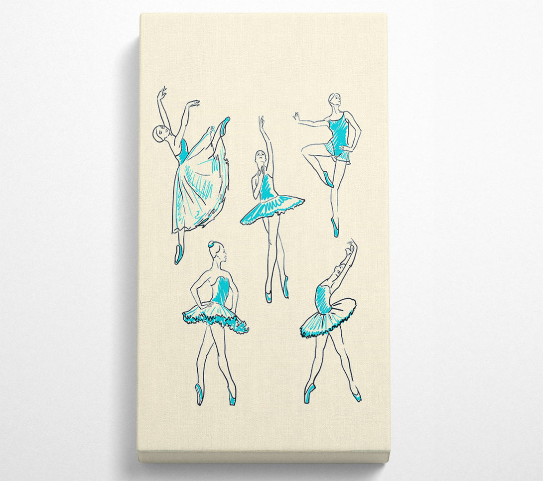  A Canvas Print of Blue Ballerina 3 Canvas Art
