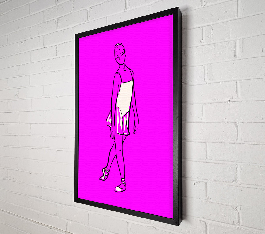  A Canvas Print of Pink White Ballerina 4 Canvas Print