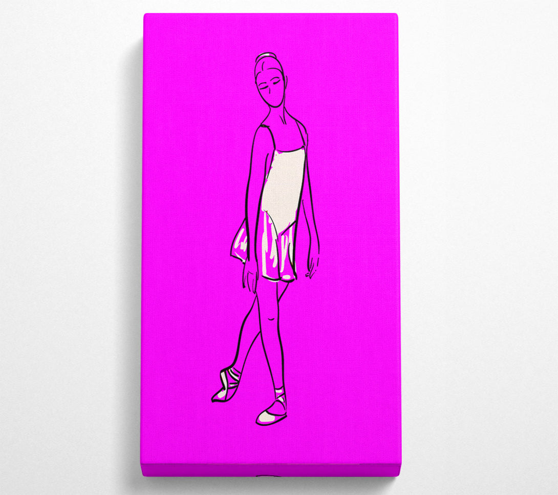  A Canvas Print of Pink White Ballerina 4 Canvas Print