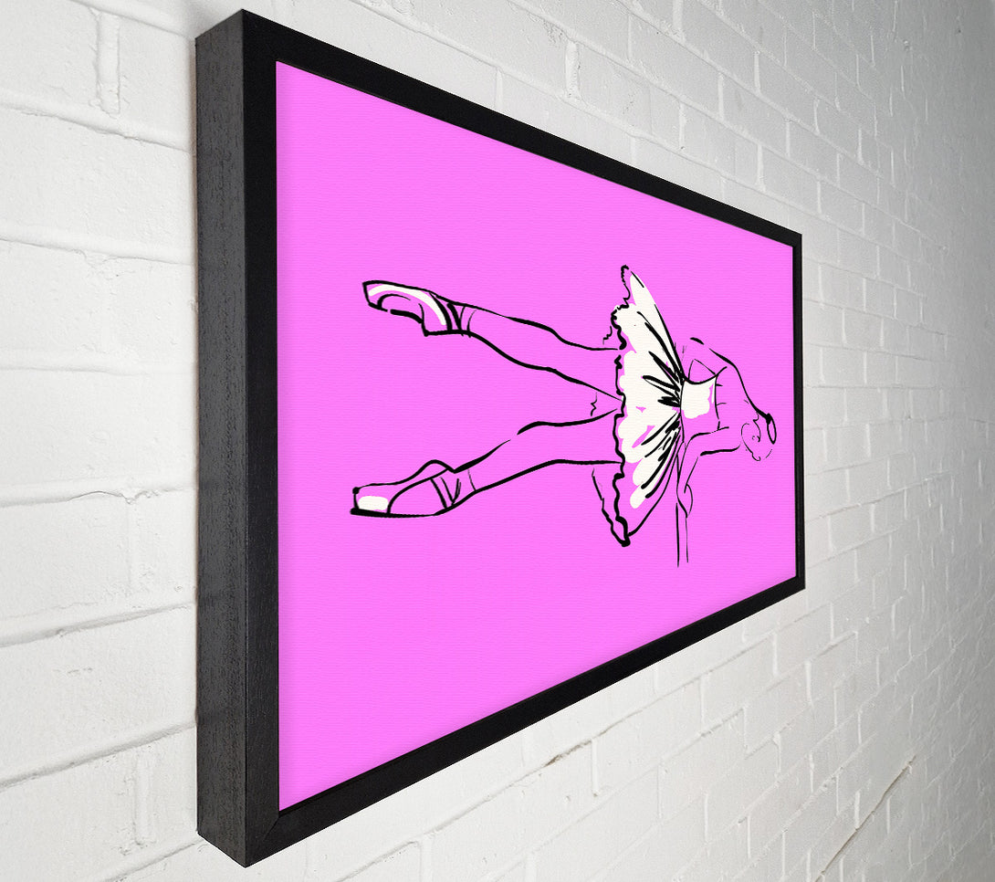 A Canvas Print of Pink White Ballerina 3 Canvas Wall Art
