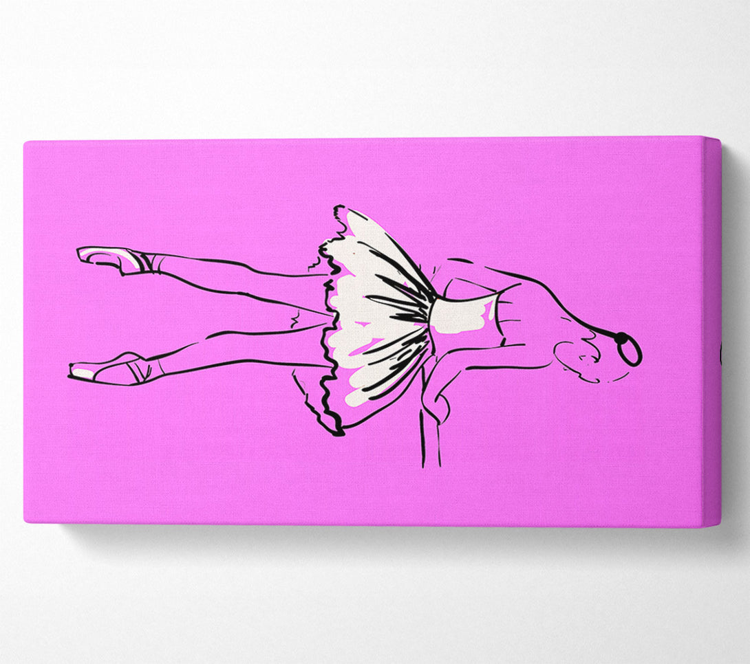  A Canvas Print of Pink White Ballerina 3 Canvas Wall Art