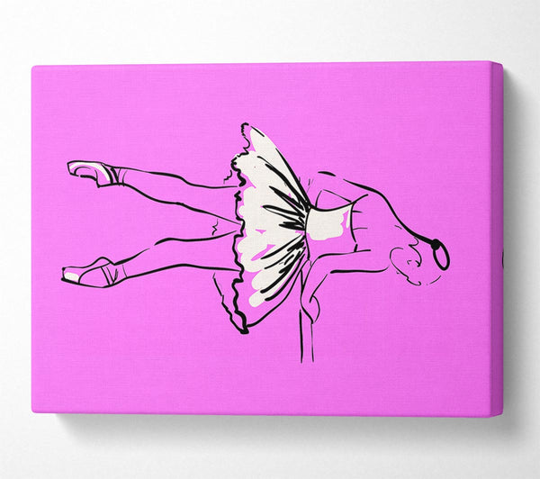  A Canvas Print of Pink White Ballerina 3 Canvas Wall Art