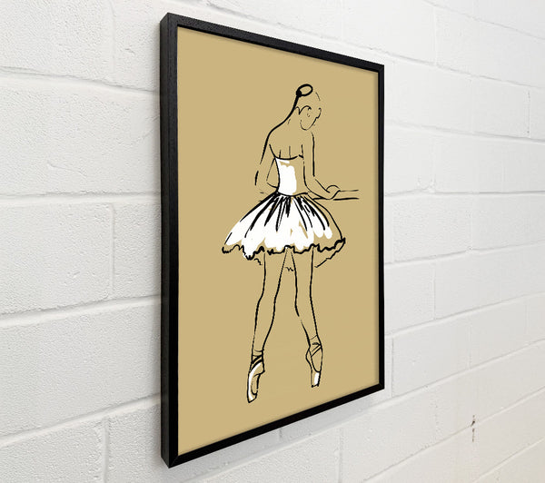 Beige White Ballerina 2