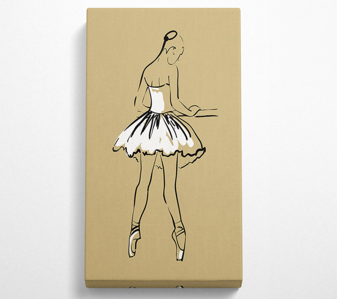  A Canvas Print of Beige White Ballerina 2 Canvas Art