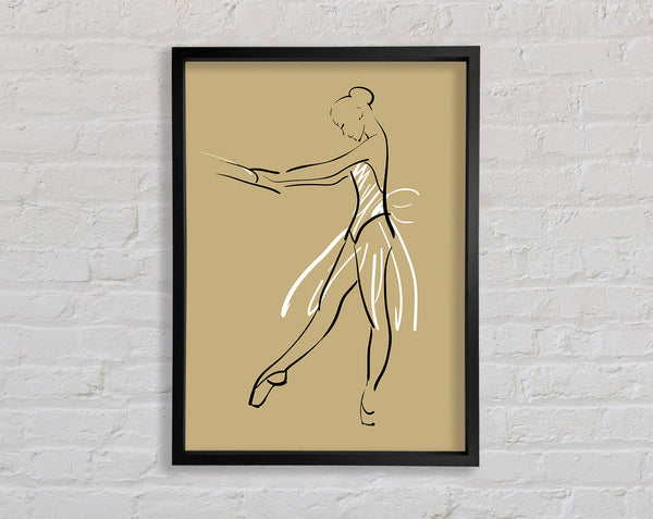 Beigeweiße Ballerinas 3