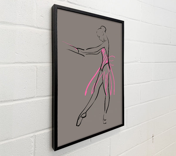 Grey Pink Ballerina 1