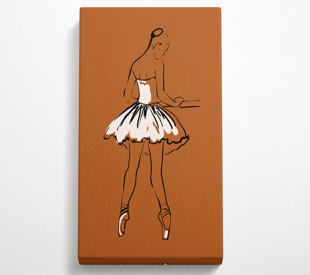  A Canvas Print of Brown Ballerina 2 Canvas Wall Art