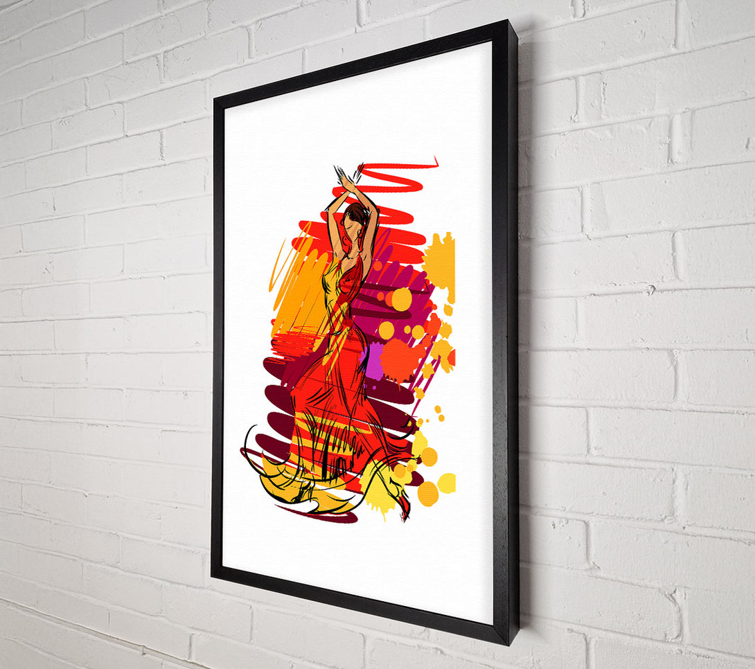  A Canvas Print of Flamenco 14 Canvas Print