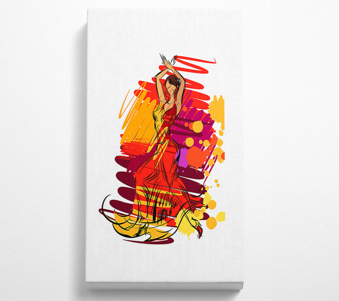  A Canvas Print of Flamenco 14 Canvas Print