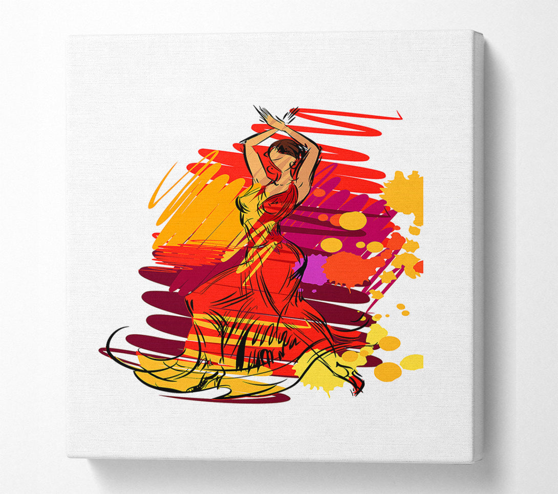  A Canvas Print of Flamenco 14 Canvas Print