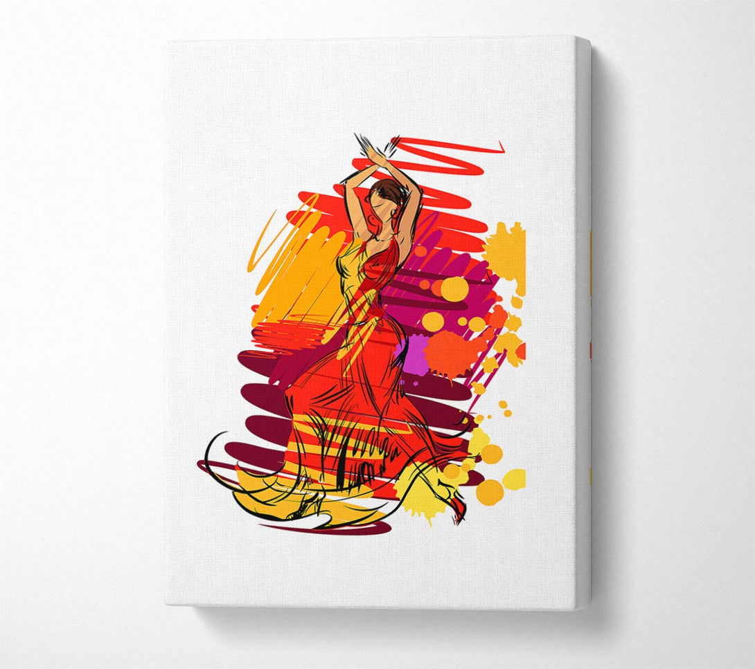  A Canvas Print of Flamenco 14 Canvas Print