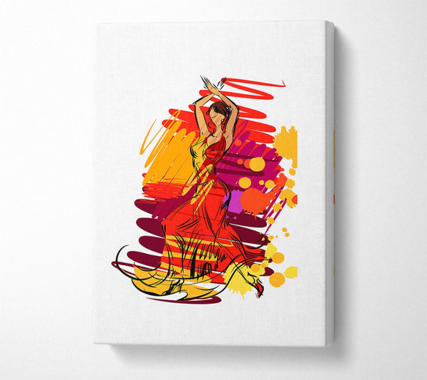  A Canvas Print of Flamenco 14 Canvas Print