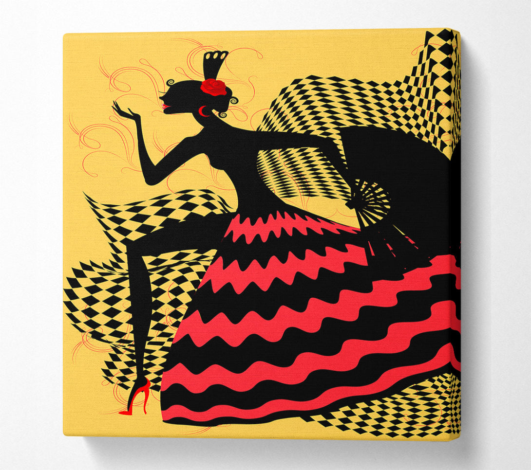  A Canvas Print of Flamenco 9 Canvas Wall Art