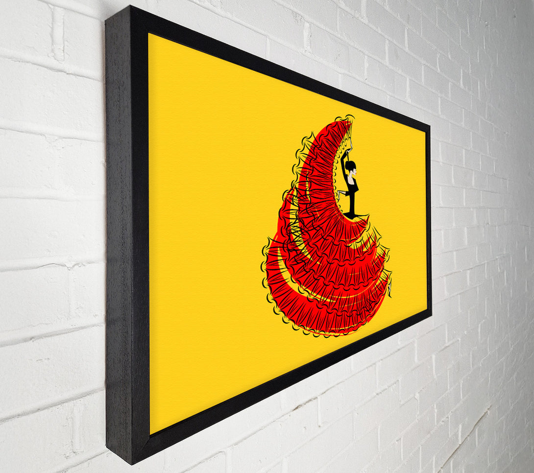  A Canvas Print of Flamenco 10 Canvas Print
