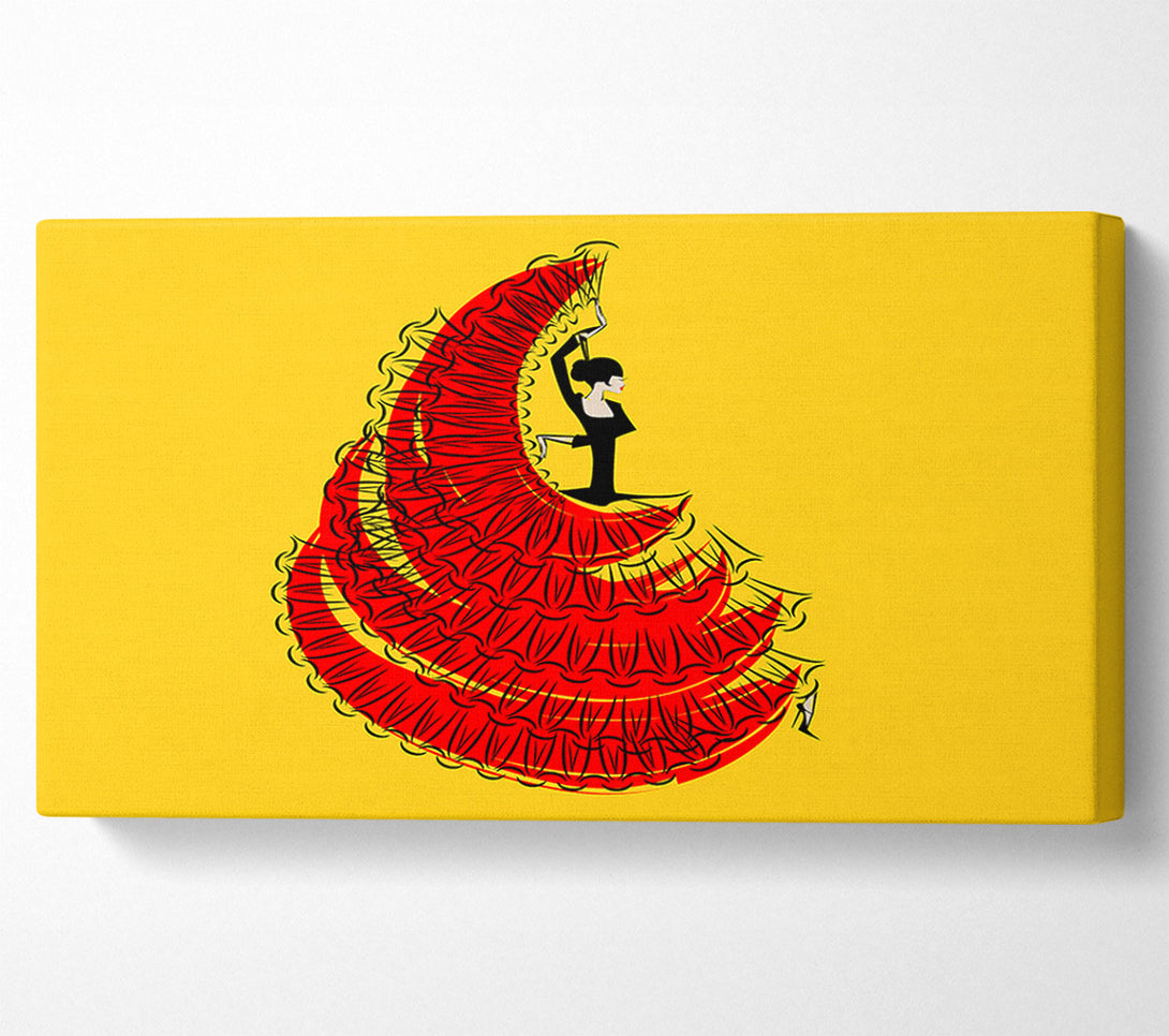  A Canvas Print of Flamenco 10 Canvas Print