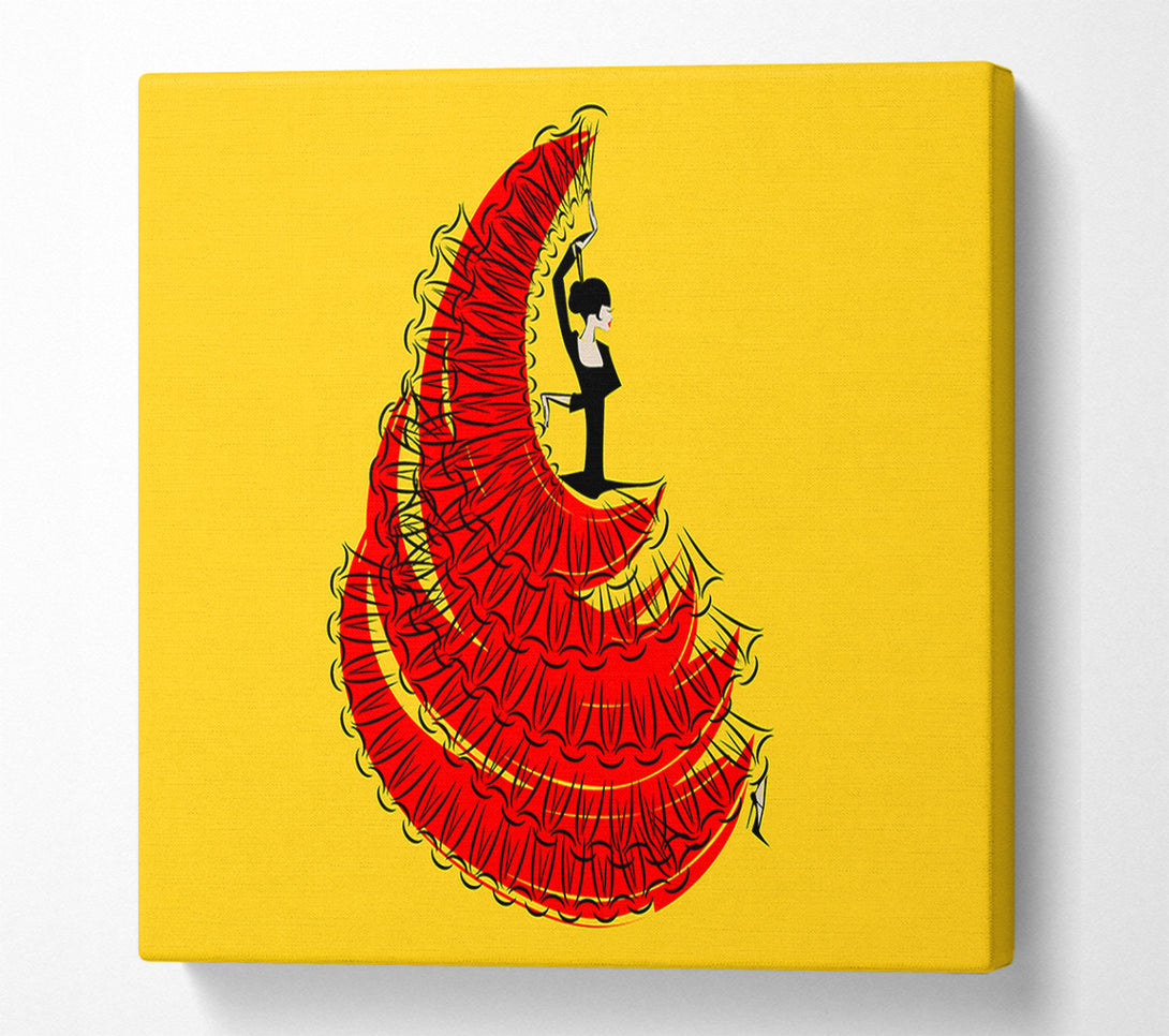  A Canvas Print of Flamenco 10 Canvas Print