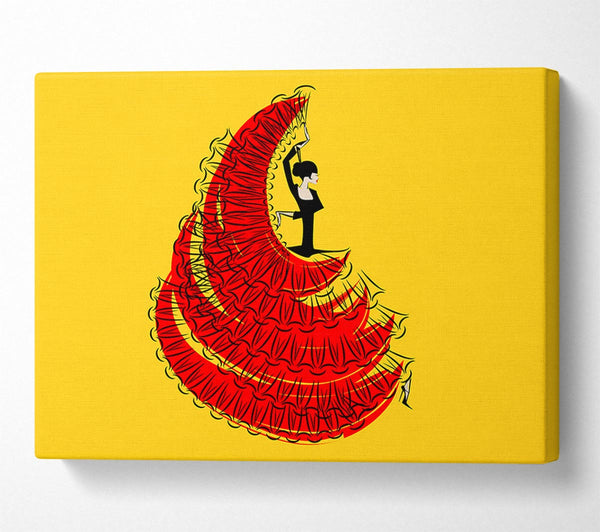  A Canvas Print of Flamenco 10 Canvas Print