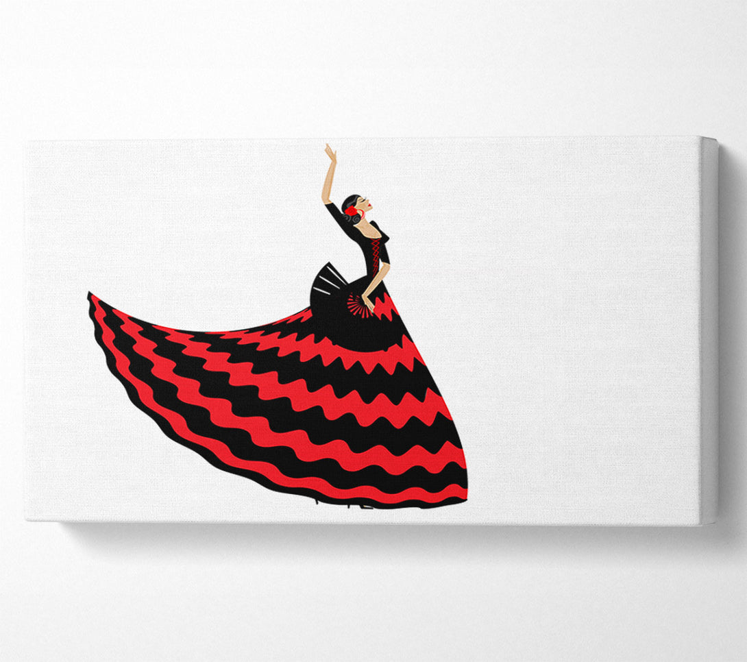  A Canvas Print of Flamenco 4 Canvas Print