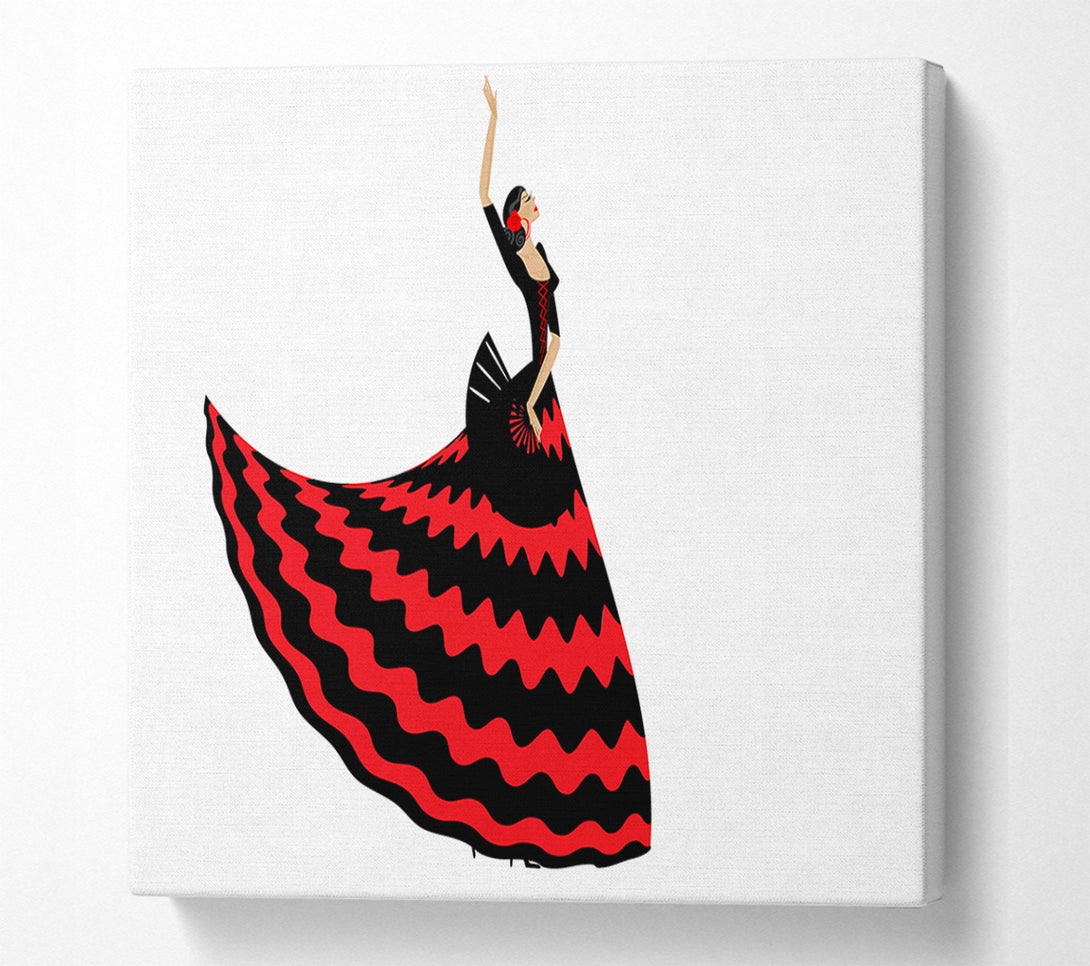 A Canvas Print of Flamenco 4 Canvas Print