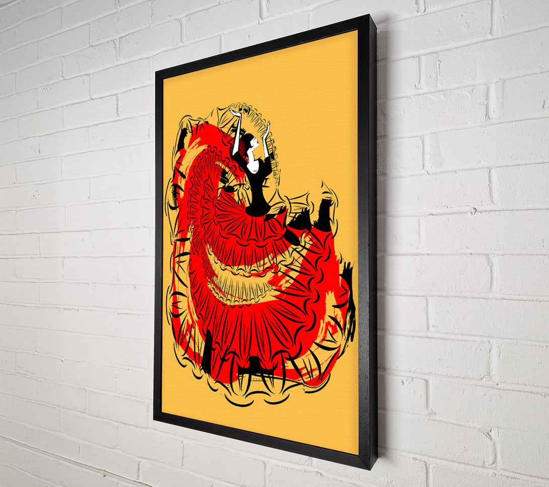  A Canvas Print of Flamenco 3 Canvas Print