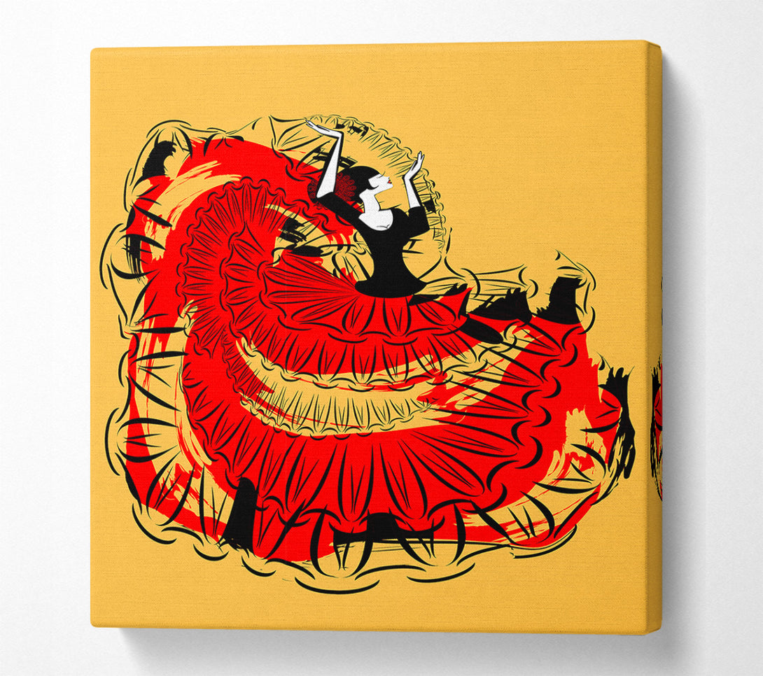  A Canvas Print of Flamenco 3 Canvas Print