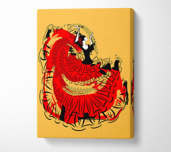  A Canvas Print of Flamenco 3 Canvas Print
