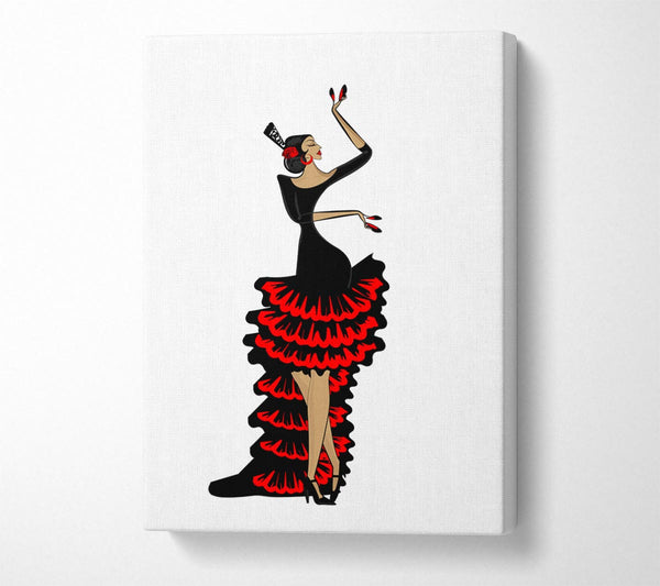  A Canvas Print of Flamenco 6 Canvas Wall Art