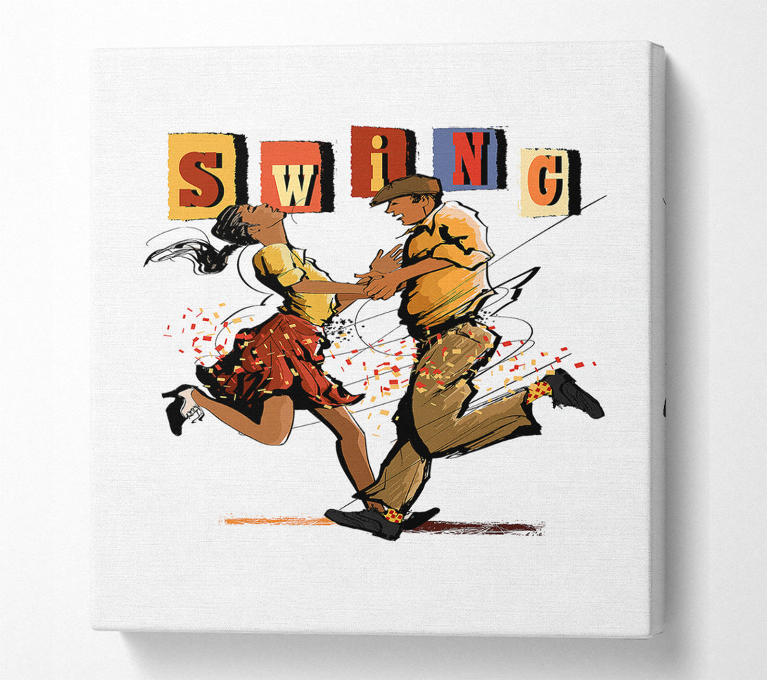  A Canvas Print of Swing Canvas Wall Art