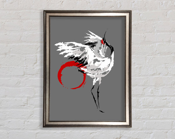 Japanese Crane 2 Framed Print