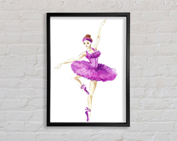Purple Ballerina 4 Framed Print