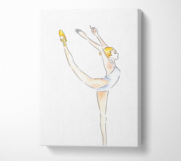 A Canvas Print of White Ballerina 1 Canvas Wall Art