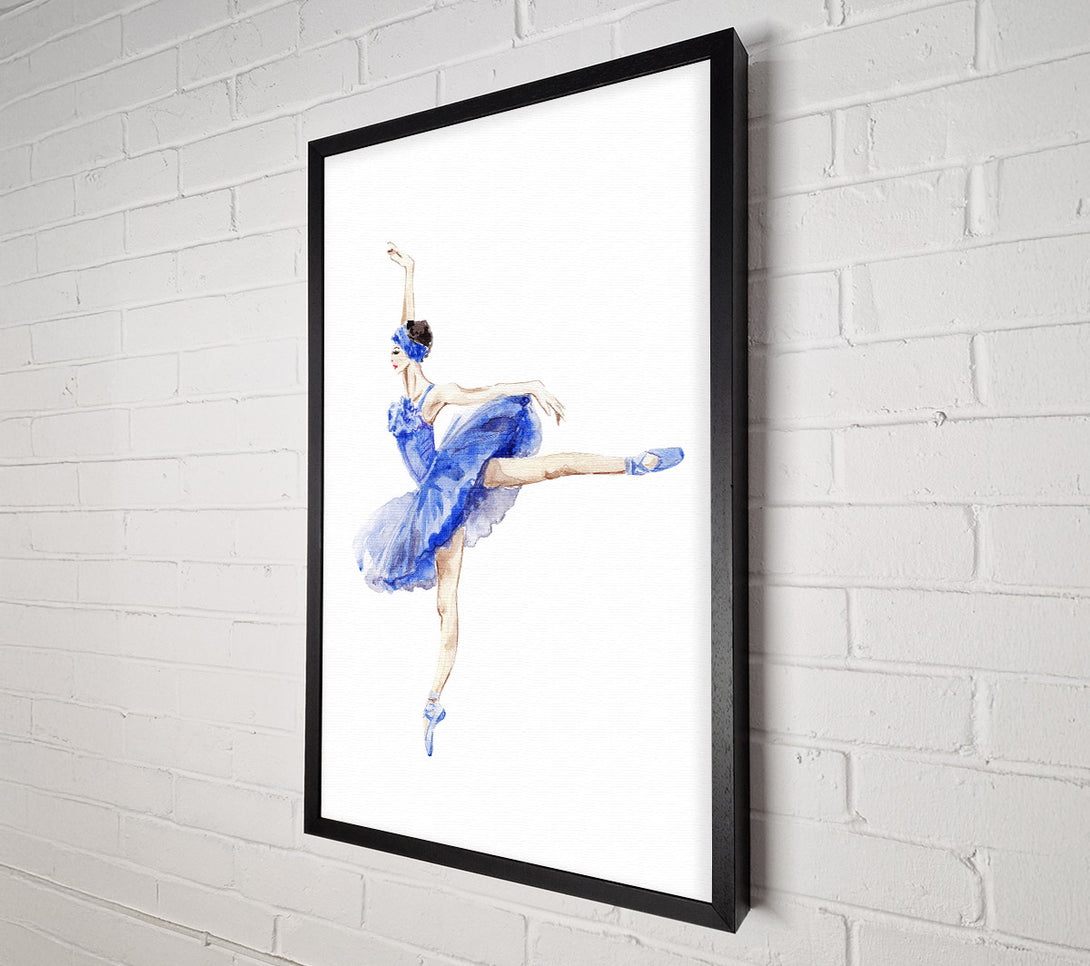  A Canvas Print of Blue Ballerina 8 Canvas Wall Art