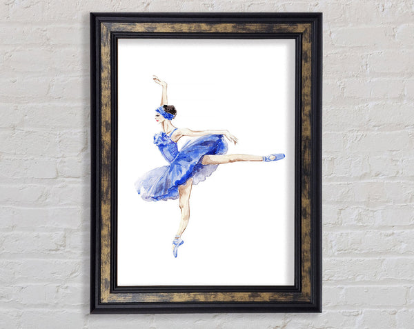 Blue Ballerina 8 Framed Print