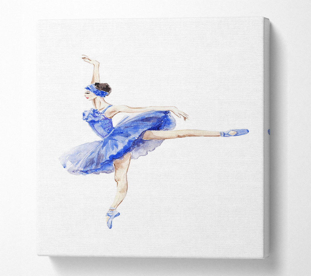  A Canvas Print of Blue Ballerina 8 Canvas Wall Art