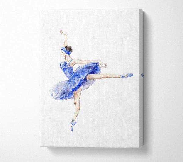  A Canvas Print of Blue Ballerina 8 Canvas Wall Art