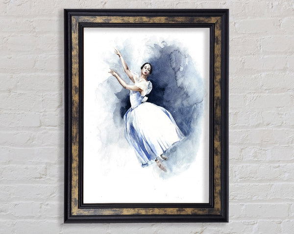 White Ballerina 6 Framed Print