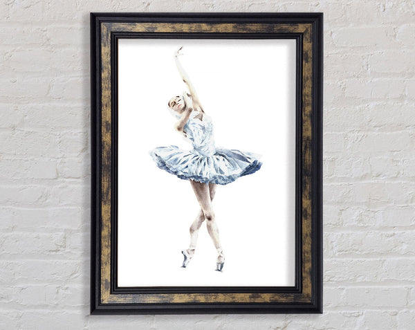 White Ballerina 3 Framed Print