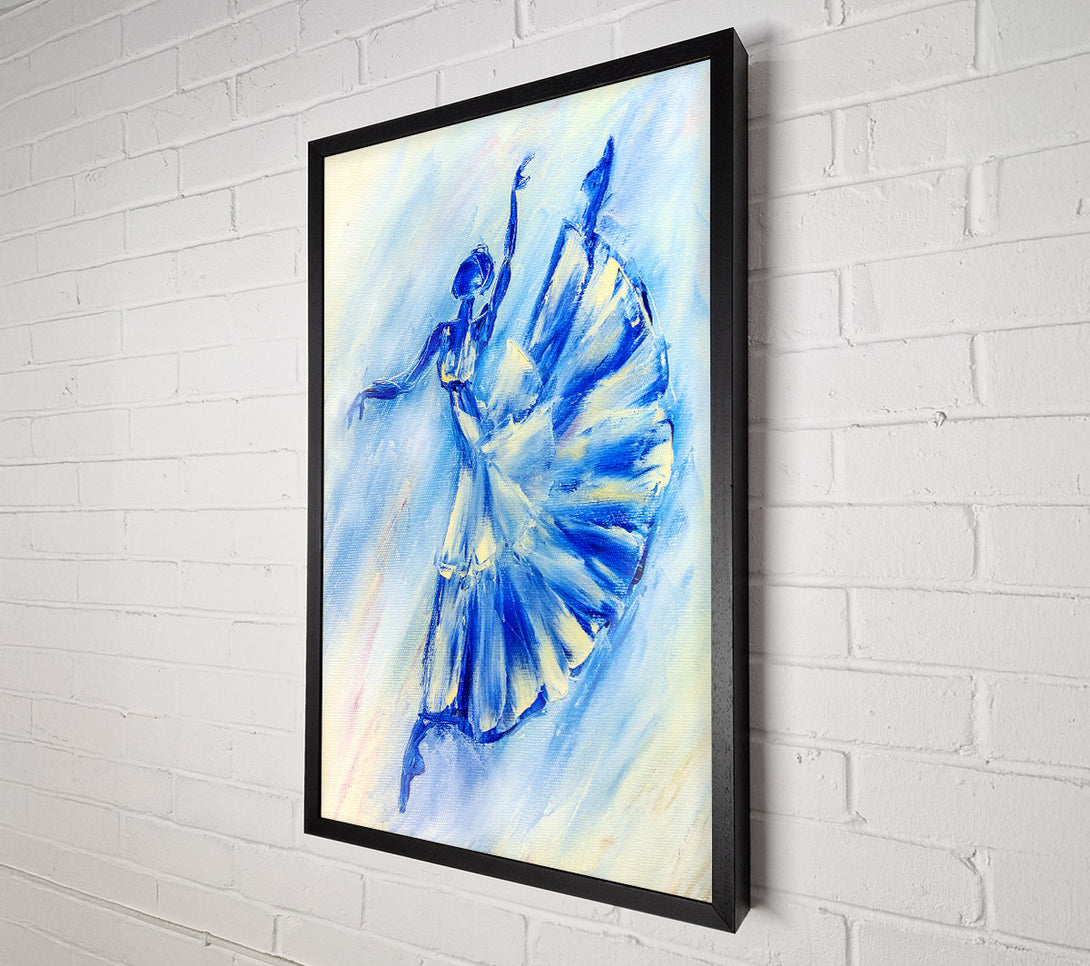  A Canvas Print of Blue Ballerina 10 Canvas Print