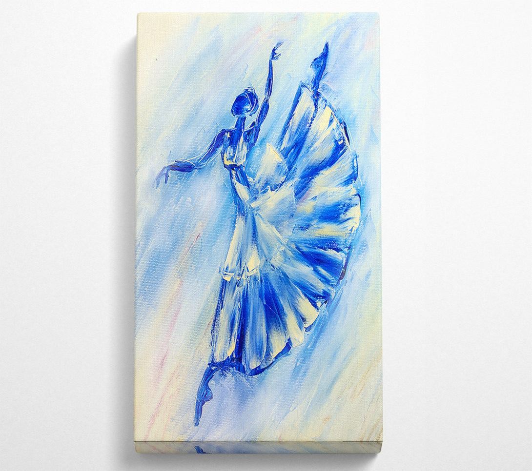  A Canvas Print of Blue Ballerina 10 Canvas Print