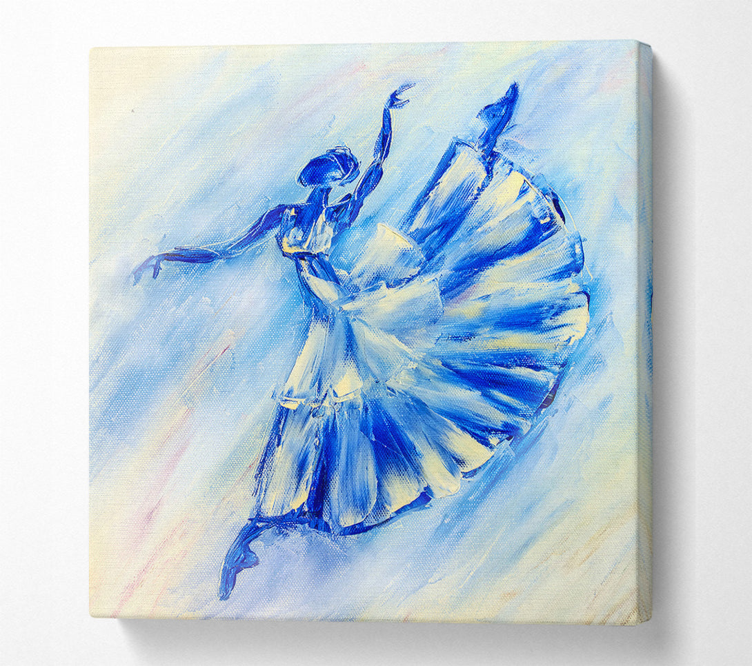  A Canvas Print of Blue Ballerina 10 Canvas Print