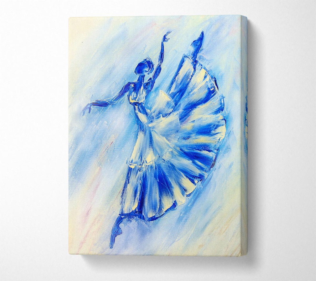  A Canvas Print of Blue Ballerina 10 Canvas Print