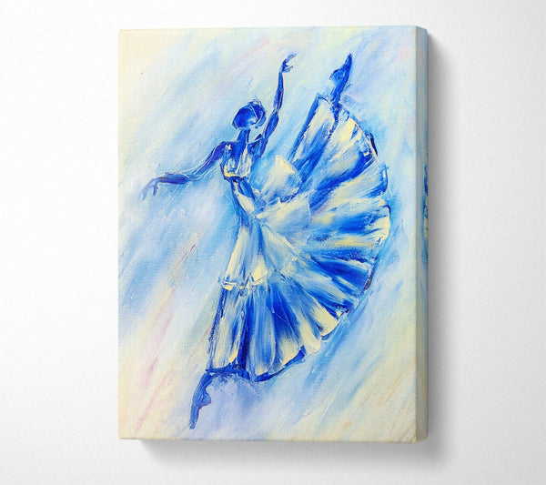  A Canvas Print of Blue Ballerina 10 Canvas Print
