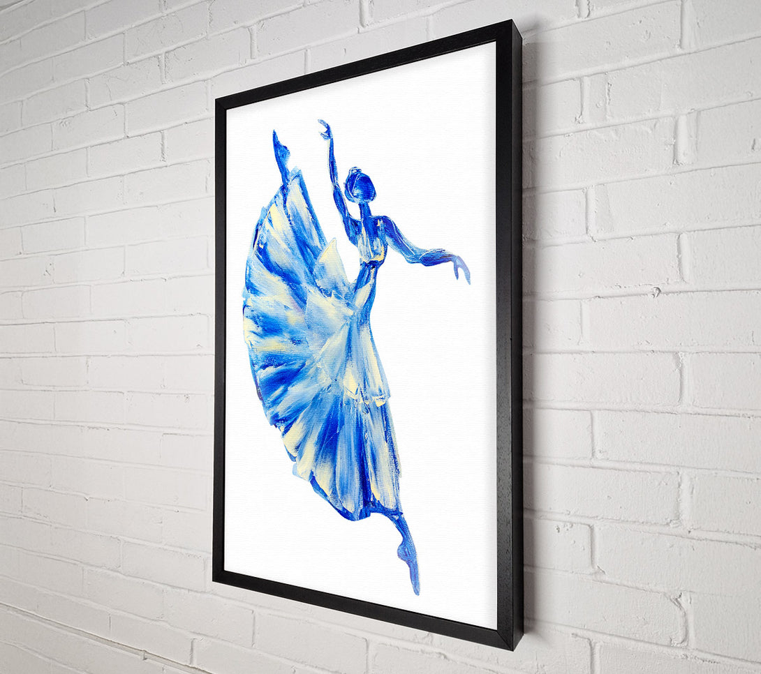  A Canvas Print of Blue Ballerina 11 Canvas Art