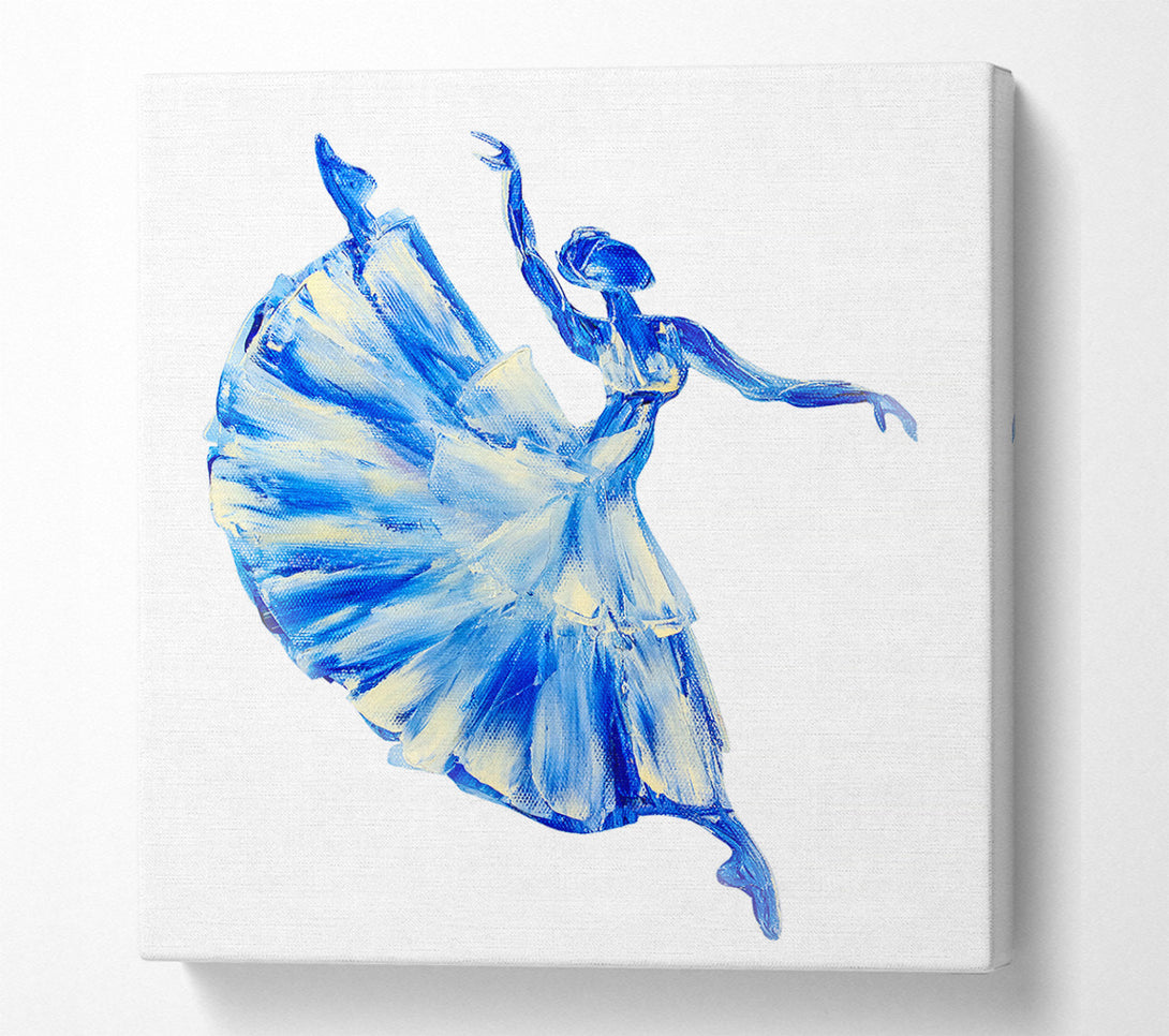  A Canvas Print of Blue Ballerina 11 Canvas Art
