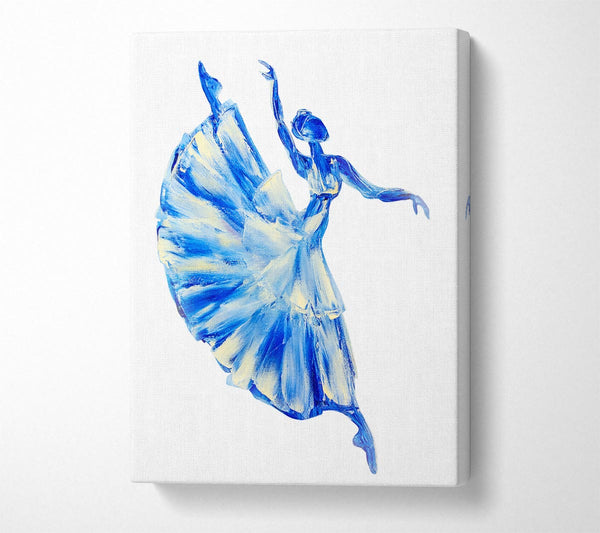  A Canvas Print of Blue Ballerina 11 Canvas Art