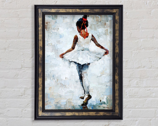 White Ballerina 5 Framed Print