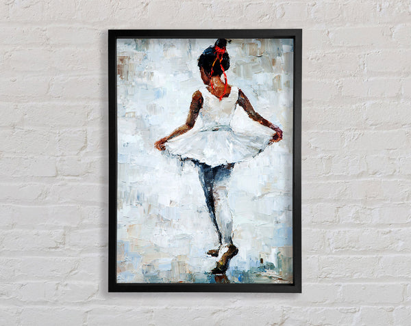 White Ballerina 5 Framed Print