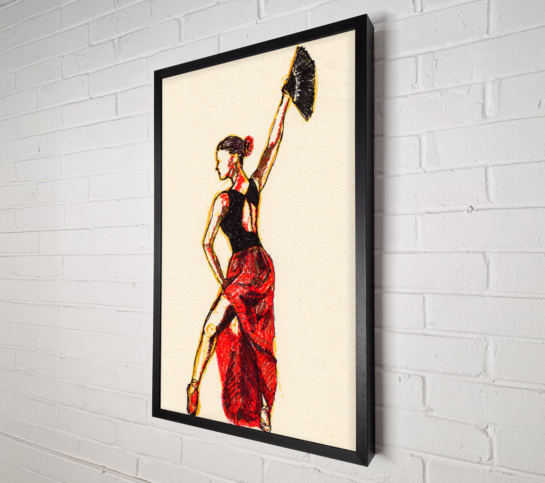 A Canvas Print of Flamenco 16 Canvas Print
