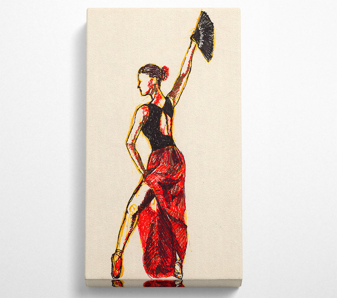  A Canvas Print of Flamenco 16 Canvas Print
