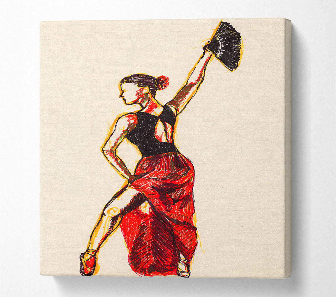  A Canvas Print of Flamenco 16 Canvas Print